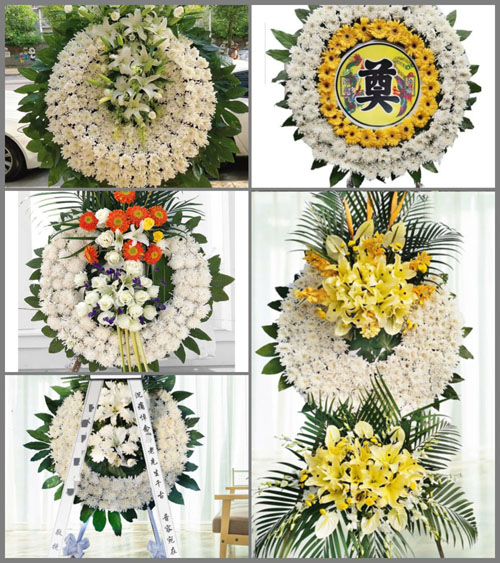 山东青岛平度市田庄镇田庄村花圈速递